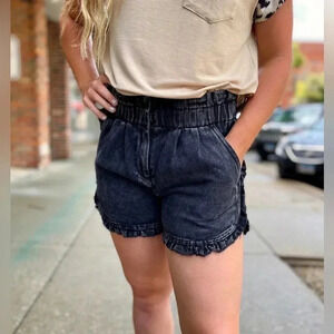 Boutique Denim Shorts in Black - 3X NWT